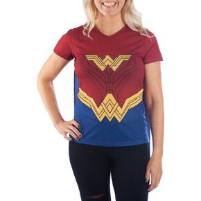 Juniors DC Superhero Cape Tee Cosplay Superhero Shirt Superhero Cosplay - Superhero Cape Shirt DC Comics Suprhero Tshirt