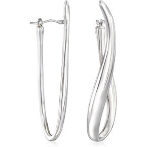 Ross-Simons Italian Sterling Silver U-Shaped Hoop Earrings