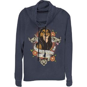 Fifth Sun Disney Lion King Surrounded Women's Cowl Neck Long Sleeve Knit Top