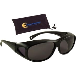 Ideal Eyewear Polarized Floating Fit Over Sunglasses - Wear Over Prescription Glasses - They Float! - Fishing & Boating