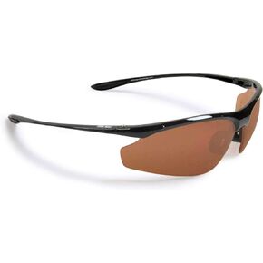 Epoch Eyewear Cadence Smaller Faces Golf Sport Sunglasses Black Frame with Amber Lens