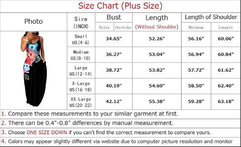 Womens Plus Size Bohemian Hawaiian Vacation Sundress Summer Long Maxi Beach Dresses with Pockets Black in Saudi Arabia