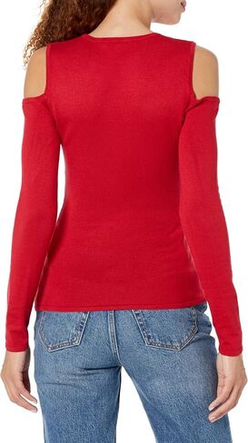 Women's Long Sleeve Cold Shoulder Logo Sweater in Saudi Arabia