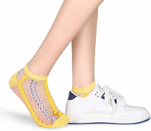 جوارب Benefeet Sox للسيدات والفتيات من الدانتيل الشفاف للكاحل جوارب شبكية رفيعة من النايلون شفافة شفافة من خلال جوارب طويلة منخفضة القطع in Saudi Arabia