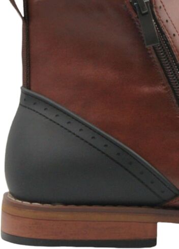 Jazamé Men's 49904 Leather Lined Double Zip Cap Toe Dress Bootie Ankle Boots in Saudi Arabia