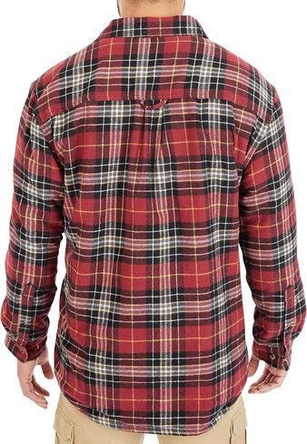 Smith's Workwear Men's Sherpa-Lined Cotton Flannel Shirt Jacket in Saudi Arabia