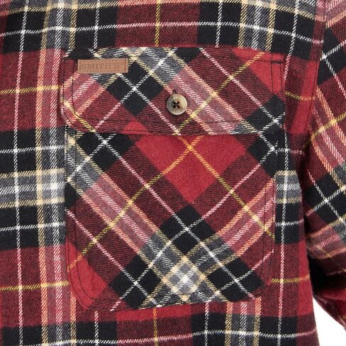 Smith's Workwear Men's Sherpa-Lined Cotton Flannel Shirt Jacket in Saudi Arabia