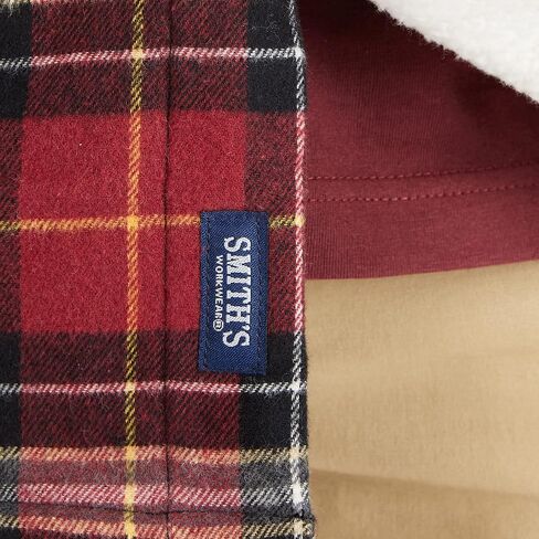 Smith's Workwear Men's Sherpa-Lined Cotton Flannel Shirt Jacket in Saudi Arabia