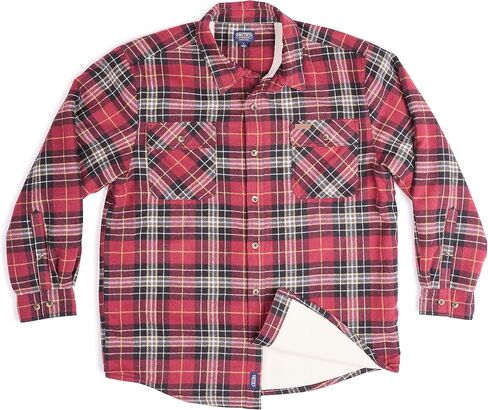 Smith's Workwear Men's Sherpa-Lined Cotton Flannel Shirt Jacket in Saudi Arabia