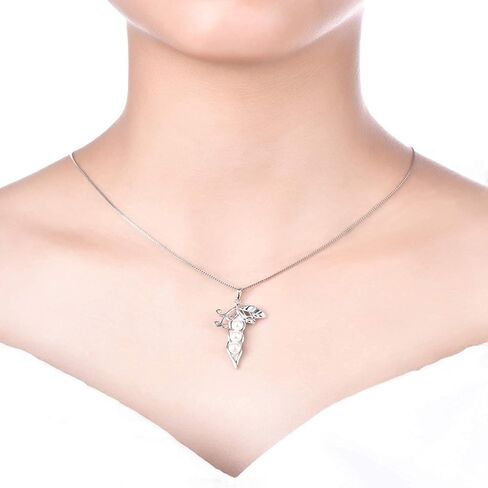 STARCHENIE 3 Peas in a Pod Necklace 925 Sterling Silver Pearl Peapod Pendant Jewelry Gift for Women in Kuwait