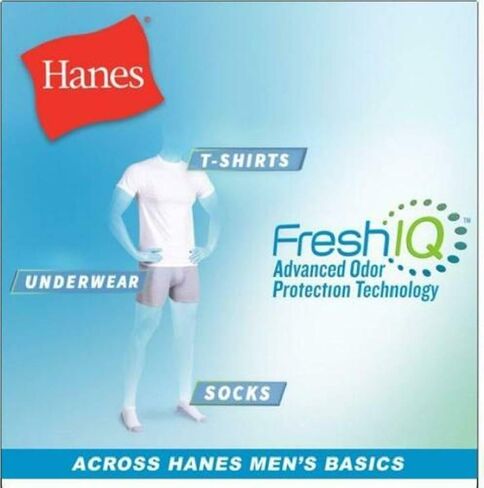 تي شيرت رجالي من Hanes X-Temp Performance Cool Crew، قطعتان in Saudi Arabia