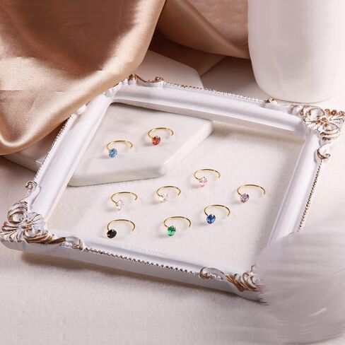 AoedeJ نصف هوب أقراط 925 فضة المفتوحة هوب أقراط زركون هوجي هوب أقراط نصف هوب أقراط للنساء in Kuwait