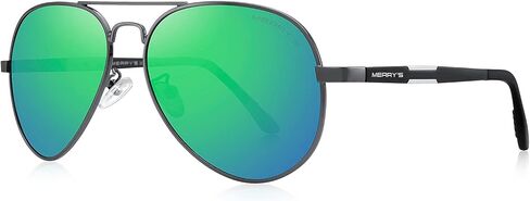 نظارات شمسية مستقطبة عالية الدقة للرجال من MERRY'S، نظارات شمسية للقيادة من الألومنيوم والمغنيسيوم S8285 in Kuwait