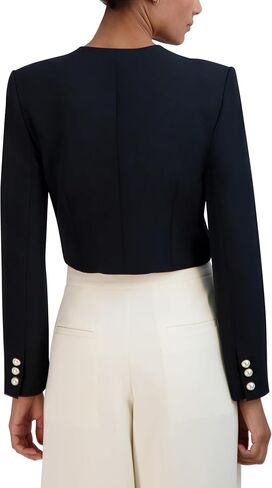 BCBGMAXAZRIA Women's Round Neck Relaxed Style Corset Jacket in Saudi Arabia