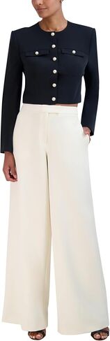 BCBGMAXAZRIA Women's Round Neck Relaxed Style Corset Jacket in Saudi Arabia