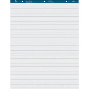 Business Source 38590 Easel Pad, Ruled, 50 Sheets, 27-Inch x34-Inch , 2/CT, White