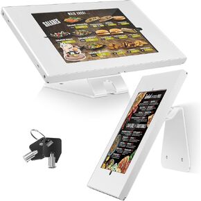 AboveTEK Anti-Theft Tablet Stand – iPad Locking & Security Stand, Countertop & Wall Mount POS Stand, 360° Swivel Kiosk Stand for iPad/iPad Air/iPad Pro – Ideal for Retail Business (Black) in Kuwait