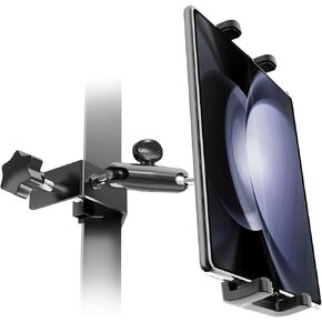 Charchendo Golf Cart Phone Holder Compatible with Samsung Galaxy Z Fold, [Anti-Drop] Phone Mount Clip for Golf Cart with Metal Ball Head Fits Galaxy Z Fold 5/4/3/2, iPhone 15 and 4-12.9'' Devices