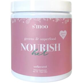 Nourish(her) - Greens Blend Superfood: Super Greens Powder with Spirulina, Chlorella, Beet Root Powder - Gluten Free - Digestive Health, Immunity, Nutrition, Alkalizing, Energizing - 30 Servings