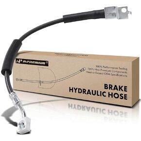 A-Premium Front Driver Side Brake Hydraulic Hose Compatible with Select Mazda Models - Cherokee 1990-2001, Comanche 1990-1992, Grand Cherokee 1993-1998, Grand Wagoneer 1993, TJ, Wagoneer, Wrangler