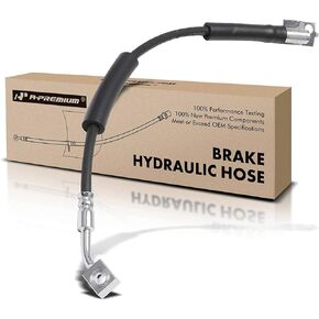 A-Premium Front Driver Side Brake Hydraulic Hose Compatible with Select Mazda Models - Cherokee 1990-2001, Comanche 1990-1992, Grand Cherokee 1993-1998, Grand Wagoneer 1993, TJ, Wagoneer, Wrangler