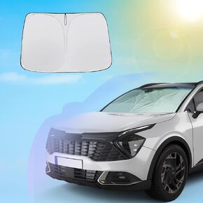 SXCY 2017-2022 2023 2024 Sportage Windshield Sunshade 2023 Kia Sportage Accessories Sunshade Windshield Fit 2023 2024 Sportage NQ5 Tucson Foldable Sunshade for 2024 Sportage Tucson Santa Cruz Sunshade