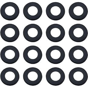 16pcs Universal Nylon Washers for Standard Foosball Tables, Black