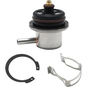 Fuel Injection Pressure Regulator 2173299 with Clip and Snap Ring Replacement for Buick Lesabre 3.8L 2001-2005 Replacement for Avalanche Chevrolet 1500 5.3L 2002 2003 Replace# 19236428