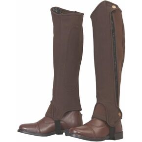 TuffRider Grippy Nubuck Half Chaps XLarge Black