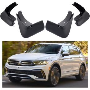 Car Mudguard Fender Mud Flaps Splash Guards Compatible with VW Tiguan R-Line 2018 2019 2020 2021 2022 2023