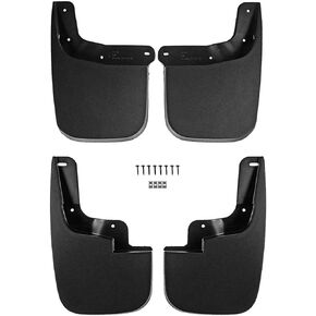 A-Premium Mud Flaps Splash Guards Compatible with Chevy Colorado & GMC Canyon, 2015-2022 Pickup (not fit w/Fender Flares & Pedal), No Drilling Required Mudguards Mudflaps Set of 4PCS - Front & Rear