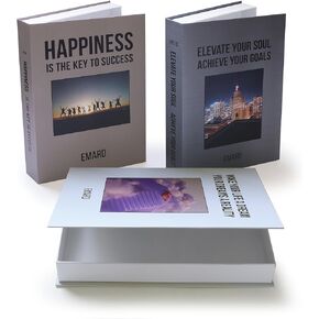 Fake Decorative Books, No Pages Inside, Storage Box, Interior Decoration, Home, Bedroom, Library, Shelf, Coffee Table (Set Of 3)