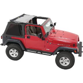 Pavement Ends by Bestop 56840-35 Black Diamond Frameless Sprint Top for 1997-2006 Jeep Wrangler