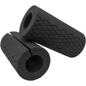 Grip Fat Bar,Dumbbell Fat Barbell Grip, Thick Bar Grips for Weightlifting Fitness Bar Handle Silicone Non-Slip Protective Pad,1 Pair