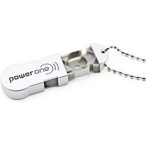 Hearing Aid Battery Case Small - Plastic Button Cell Holder Storage Caddy with Key Chain (for P13/P312/P10)