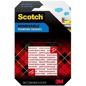 Scotch Mounting Squares GM58, 1/2-inch x 1/2-inch, Black, 64-Squares, 2-Pack in Saudi Arabia