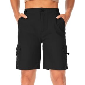 Women's Hiking Cargo Shorts Quick Dry UPF50+ Waterproof Lightweight Pants for Women Fishing Travel with Pockets