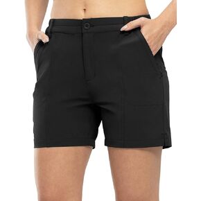 TBMPOY Women's 5'' Golf Hiking Shorts Quick Dry with 5 Pockets Stretch Athletic Casual Summer Trip Water Resistant