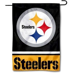 Pittsburgh Steelers Double Sided Garden Flag