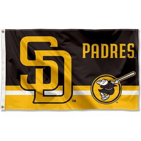 San Diego Padres Logo Insignia 3x5 Foot Grommet Banner Flag