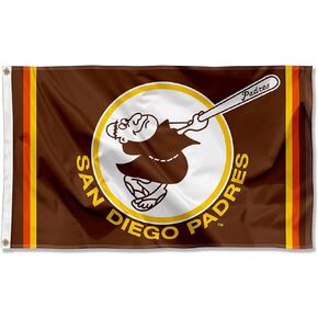 San Diego Padres Retro Vintage Throwback 3x5 Foot Grommet Banner Flag