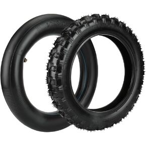 HIAORS 2.50x10 Tyre 2.5-10 Tires Inner Tube Bent Valve Stem for PW50 Razor MX500 MX650 SX500 Coolster Suzuki JR50 DRZ70 Baja DR49 CRF50 XR50 Motovox MVX70 MVX110 90 110cc Off Road Pit Dirt Rocket Bike