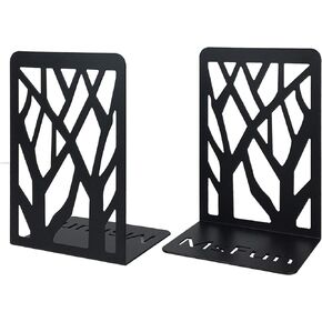 Dog and Cat Bookends, Metal Black Desktop Books Organizer, Gifts for Book Lovers Dog Lovers Gifts for Women, A Pair