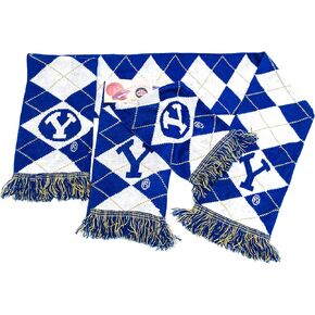 NCAA BYU Cougars Argyle Scarf