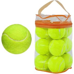 12 عبوة من كرات التنس مقاس 2.5 سم، كرة تنس للتدريب المضغوطة، كرة تدريب عالية المرونة للمبتدئين، كرات تدريب متينة، دروس، ممارسة التمارين، اللعب مع الكلب in Kuwait