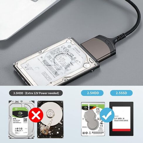 chenyang SATA to USB Adapter Micro USB 3.0 to 2.5" SATA Hard Drive External Converter Adapter for SSD/HDD Data Transfer Support UASP in Kuwait