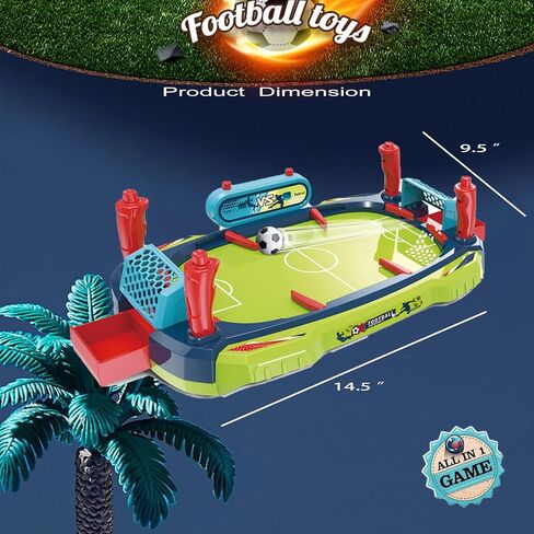 Mini Foosball Table for Kids Small Billiards Tabletop Fun for Family Party Night Travel Days Childrens Day Birthday Gift for Kids in Kuwait