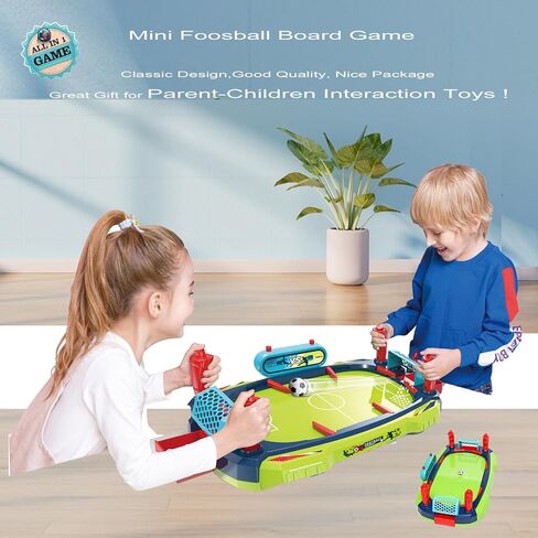 Mini Foosball Table for Kids Small Billiards Tabletop Fun for Family Party Night Travel Days Childrens Day Birthday Gift for Kids in Kuwait