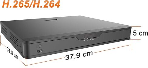 مسجل DVR للأمان 4K 8 قنوات CCTV مع محرك أقراص ثابتة سعة 2 تيرابايت، H.265+ مسجل فيديو رقمي هجين 5 في 1 للمراقبة، يدعم 8CH 8MP/15fps Security Analog و2 كاميرات IP لنظام CCTV المنزلي 24/7 in Kuwait