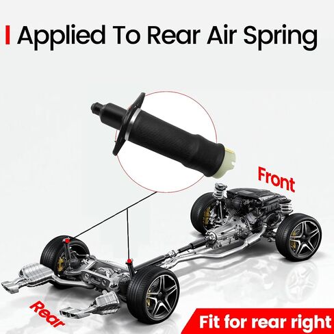 VIGOR Rear Right Air Suspension Spring Compatible with 1999-2006 Audi A6 C5 and Allroad Quattro Wagon Car Air Struts, OEM Replace Part Number 4Z7616052A in Saudi Arabia